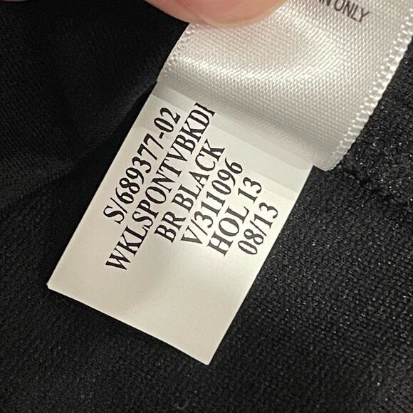 Banana Republic Black Ponte Back Zip Dress Size 4 - Picture 6 of 6